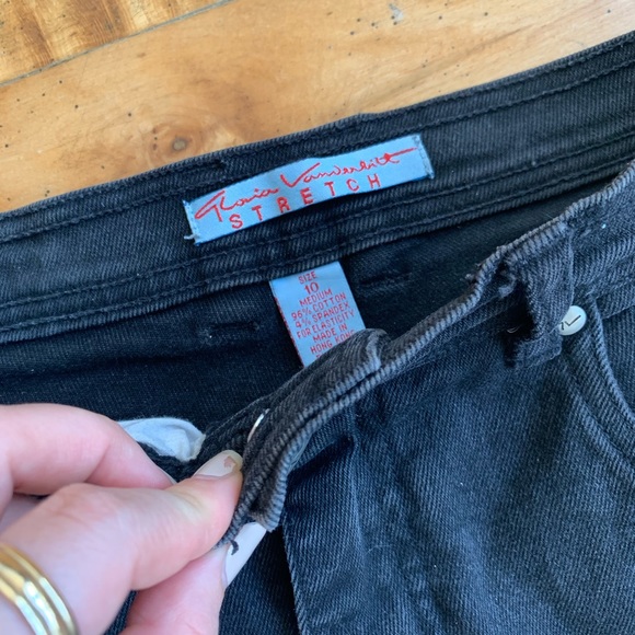 Vintage Gloria Vanderbilt Highrise Jeans Dark Grey - Picture 3 of 6